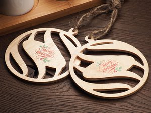 木製のクリスマスデコレーション 1856121